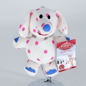 Rudolph Red Nosed Reindeer Misfit Toys Spotted Elephant Plush 6" Rashti New